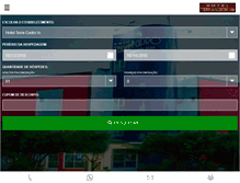Tablet Screenshot of hotelterracedro.com.br